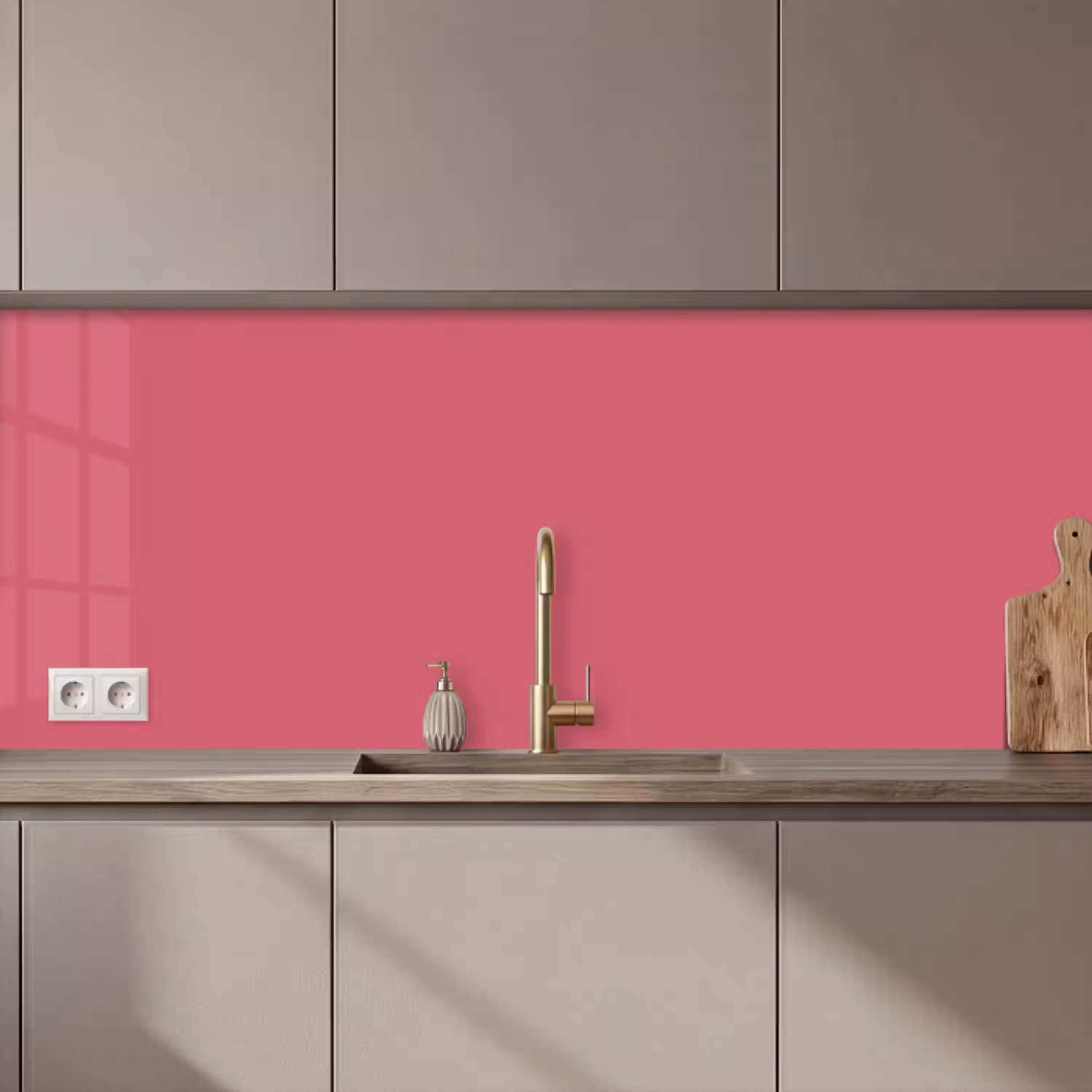 Crimson - Rose - Roze keuken achterwand 2 middel 871 zz_3dshopping