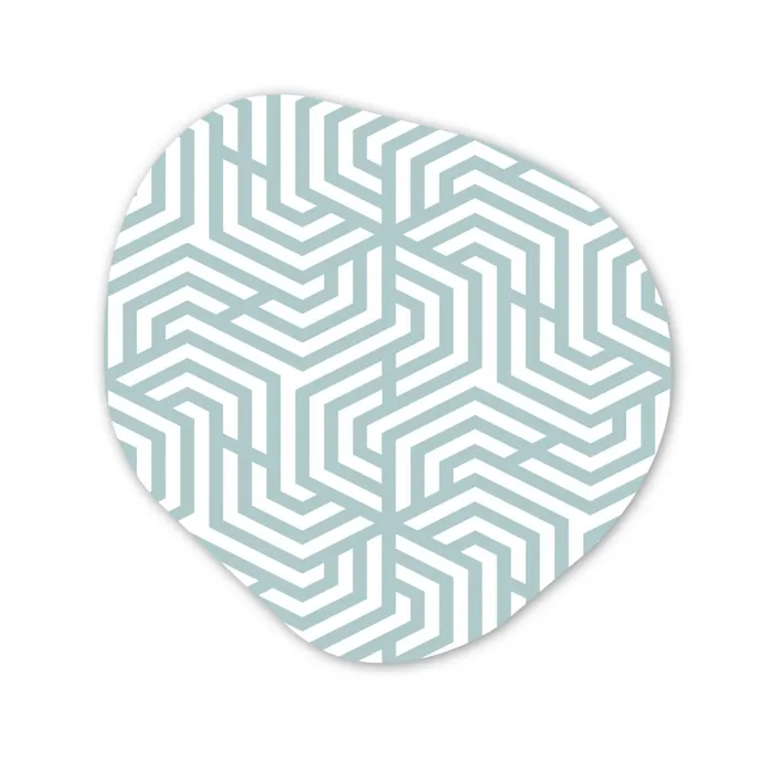 Patronen - Abstract - Driehoek - Geometrie Wandcirkel Organisch Forex 3mm klein 629 -3d
