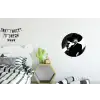 Vrouw - Wijn - Chic Wandcirkel aluminium klein -kinderkamer