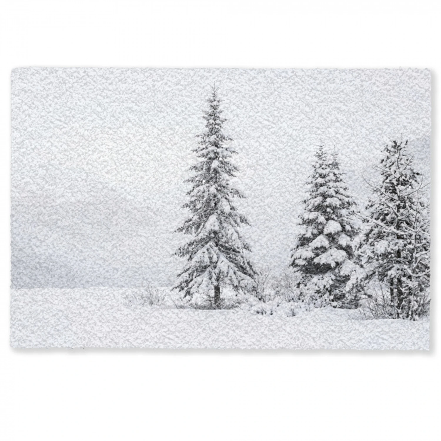 Fijnsparren - Sneeuw - Winter - Landschap - Stilte Deurmat klein -zkaufland3d