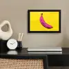 Banaan - Grafisch - Geel fotolijst zwart zonder passe partout klein -sfeer1