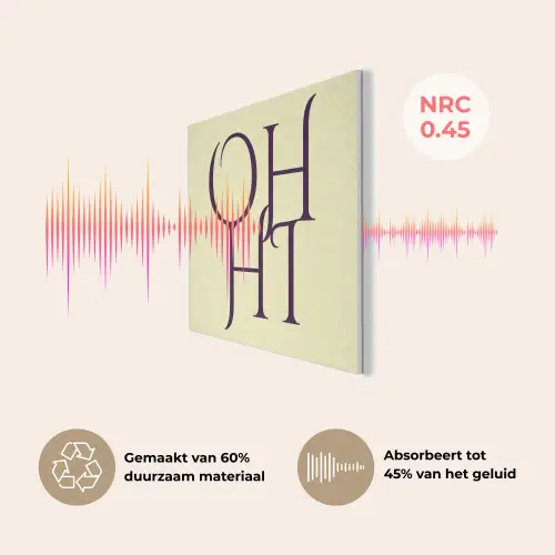 Oh hi - Geel - Monogram PET vilt klein -USP_NL