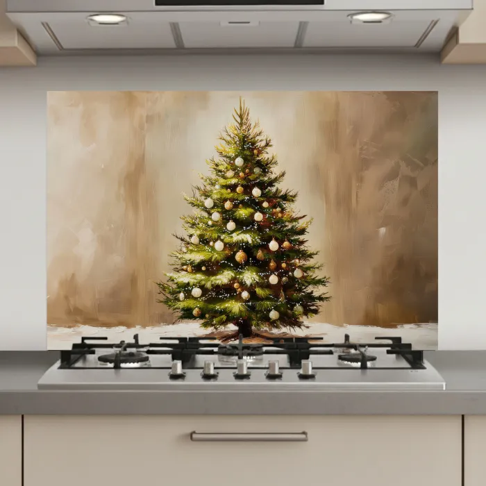 Kerst - Sfeer - Groen keuken achterwand spatscherm klein -3d_website