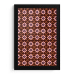 Geometrisch - Sierlijk - Bruin fotolijst zwart zonder passe partout klein 224 -3d