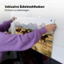 Paarden - Kudde - Bergen - Vrijheid - Wild Inductie beschemer met haakjes klein -ky-ophangen-de