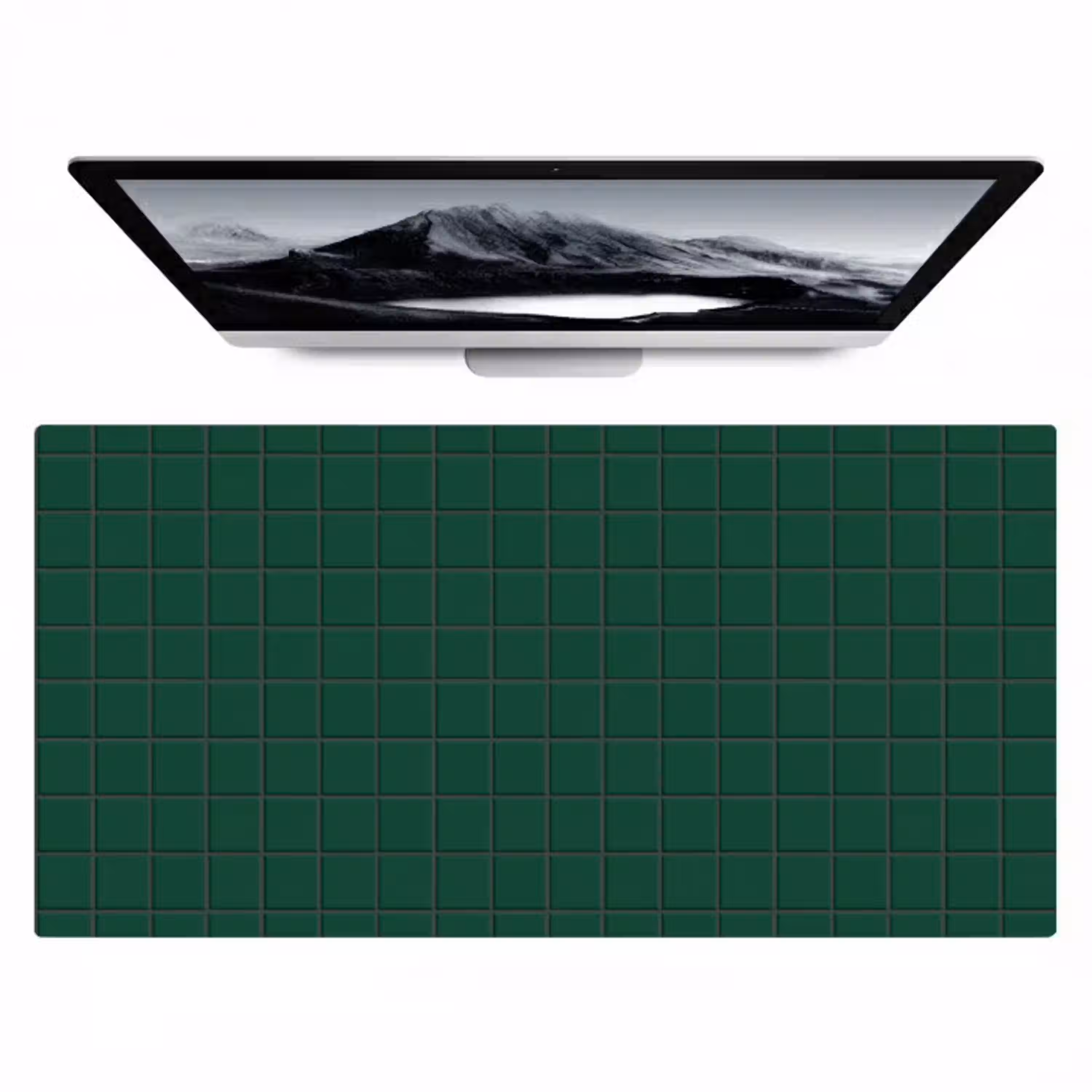 Patroon - Tegels - Dennen - Groen Muismat XXL klein 681 -zzz3d
