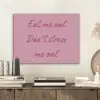 Eat me out don't stress me out - Roze - Handgeschreven PET vilt klein -sfeer1