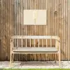 Minimalistisch - Waterijsje - Stokje - Beige Tuinposter op houten frame 2 cm dik klein -sfeer4