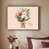 Boeket - Strikje - Kaartje - Quote Textielframe - compleet frame klein -sfeer1