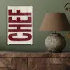 Chef - Rood - Japandi - Vintage plexiglas 5mm klein -sfeer3