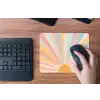 Illustratie - Zon - Pastelkleuren muismat rubber klein -toetsenbord