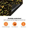 Spat - Waterverf - Geel - Zwart Inductie beschermer vinyl 3mm klein 276 -zzzzzzz-td-onderkant
