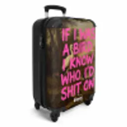 Klassiek - Humor - Roze NBS - Handbagage koffer - Volwassenen Unisex middel -productfoto_3d