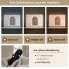 Houten - Deur - Lantaarn Light Box met batterij (Wandlamp) middel -USP_lichtkleurNL