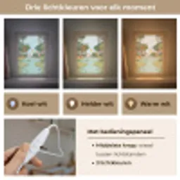 Jungle - Oase - Dieren - Kleurrijk Light Box met kabel (Kinderlampje) klein -USP_lichtkleurNL
