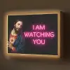 Man - Tekst - Neon Light Box met batterij (Wandlamp) middel -z3d_website