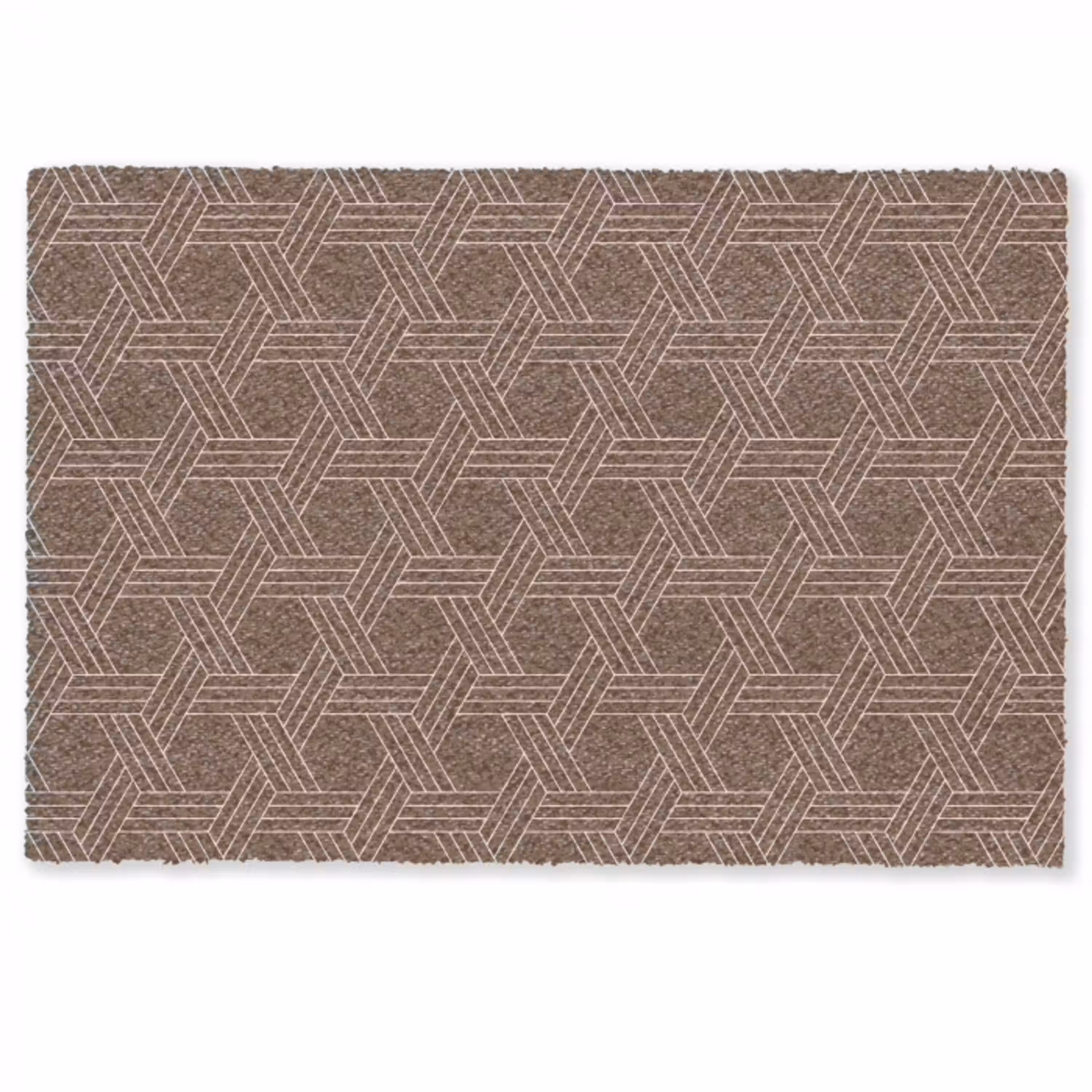 Bruin - Lijnen - Patroon Deurmat klein 898 -zkaufland3d