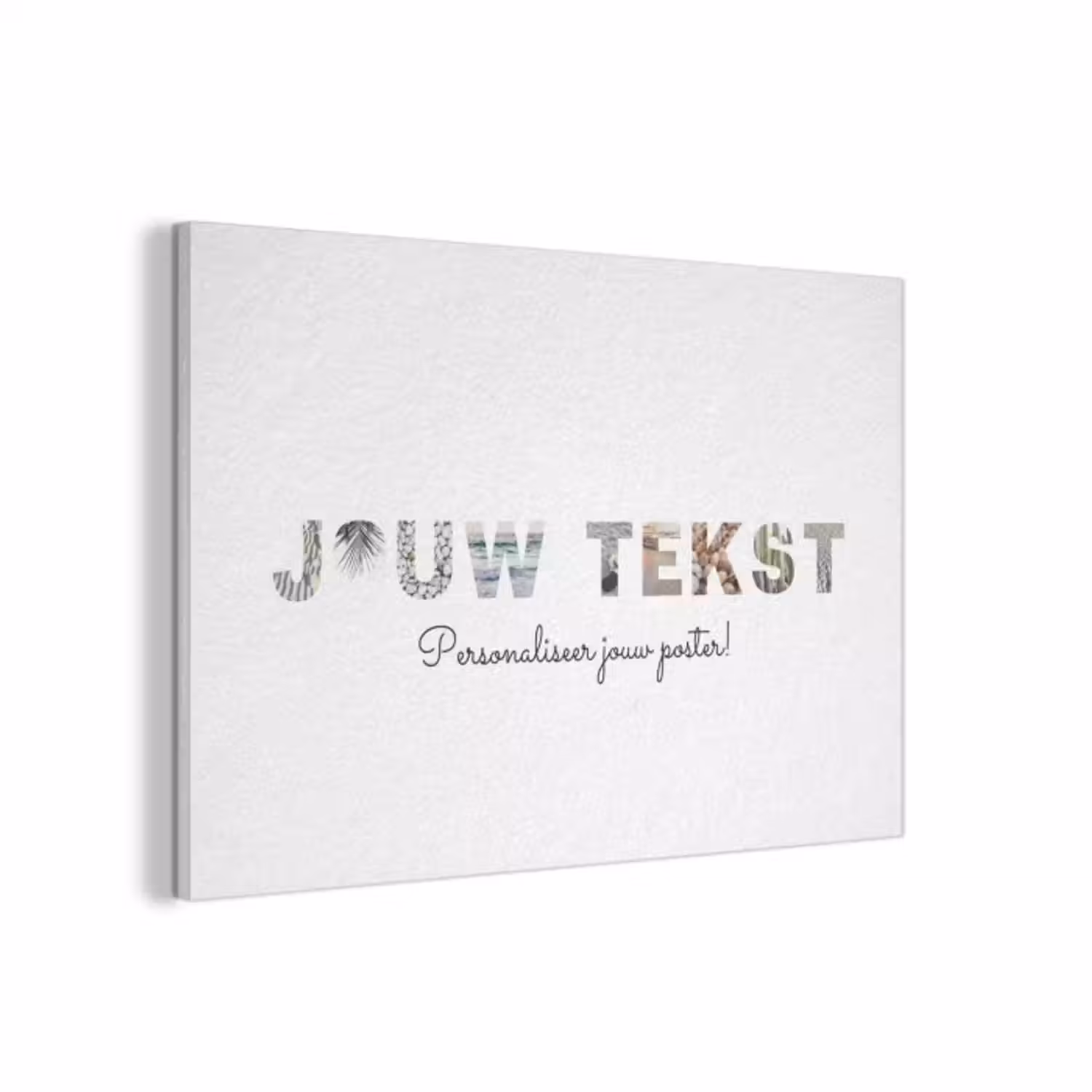 Akoestisch schilderij - Jouw Tekst - Lettercollage