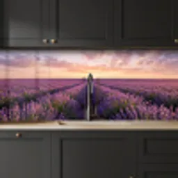 Landschap - Lavendelveld - Paars keuken achterwand 2 middel -sfeer1