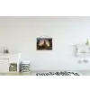 Tempel - Zonsondergang - Boeddha beelden - Buddha textielposter latten blank klein -kinderkamer