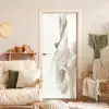 Abstract - Moderne kunst - Beige deurposter klein -sfeer2