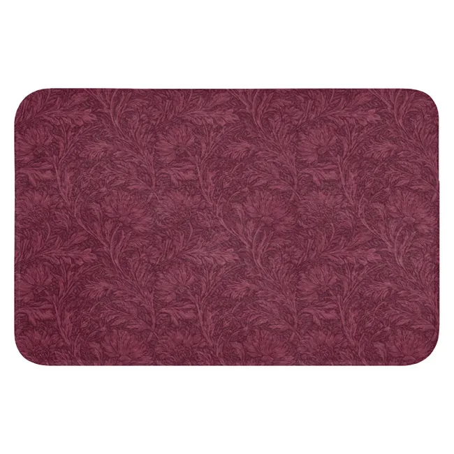WC Mat - Bladeren - Patroon - Paars