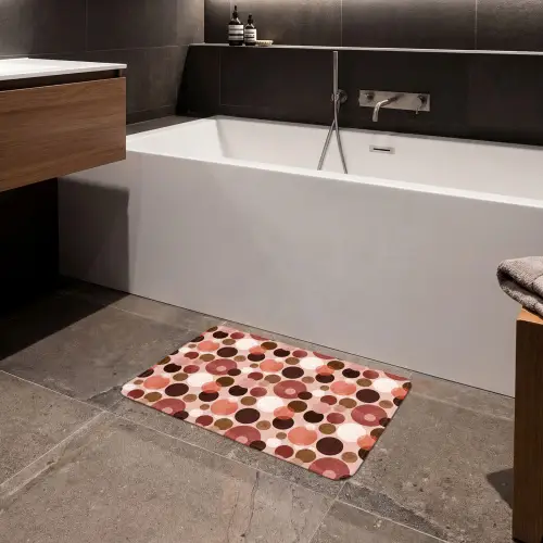 Cirkels - Modern - Kleurrijk Badmat klein 997 -sfeer3