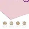 You're doing great - Roze - Bubble letters poster papier klein -closeup_NL
