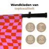 Blokken - Roze - Rood - Patroon Wandkleed katoen klein 269 -sfeer2