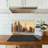 Skyline - Kanaal - Wolkenkrabbers keuken achterwand spatscherm klein -sfeer2