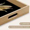 Mais - Eten - Goud - Zwart Dienblad Rechthoek middel -USP_HandgreepNL