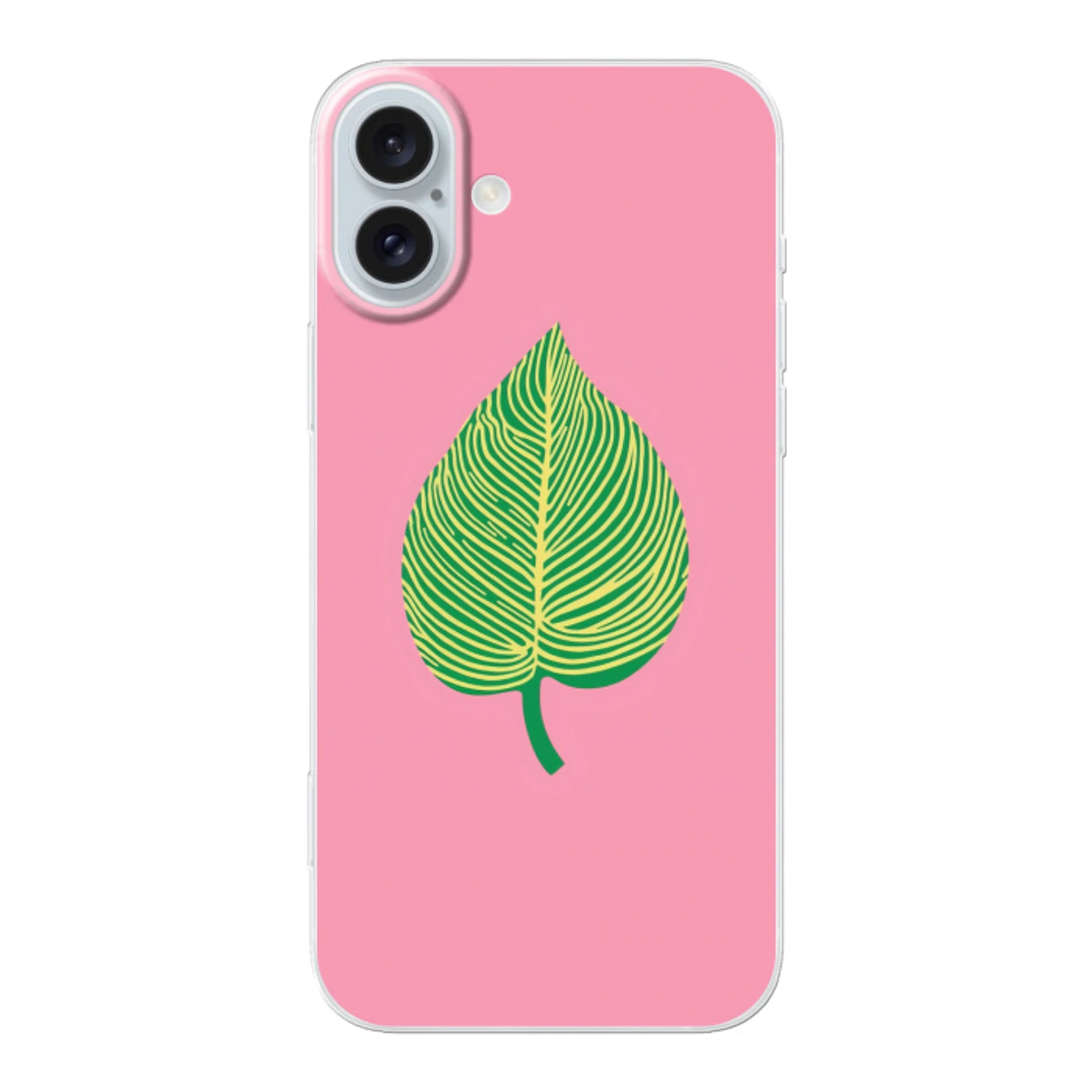 Illustratie - Blad - Minimalistisch - Groen Apple iPhone 16 Plus klein -3d