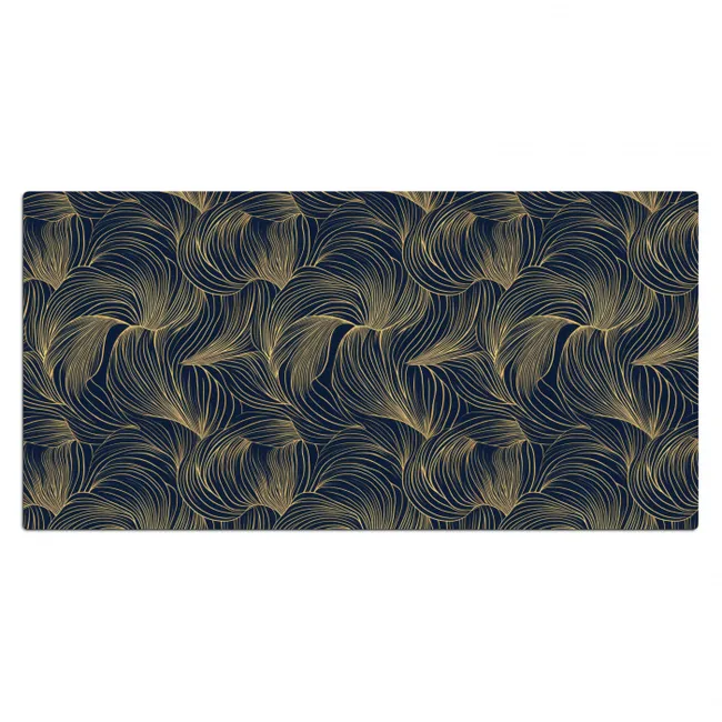 Bureau onderlegger - Abstract - Lijnen - Blauw - Goud