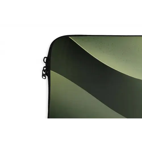 Gaming - Golven - Abstract - Heuvels - Groen laptophoes neopreen klein -detail