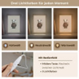 Panda - Blauwe bloemen - Zachtheid Light Box met kabel klein -USP_lichtkleurDE