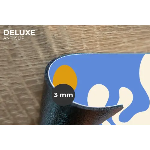 Minimalistisch - Organisch patroon - Blauw Placemat vinyl groot -closeup