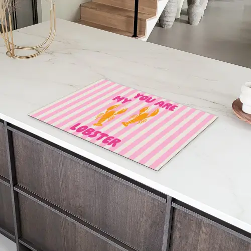 Lobster - Love - Valentijn Inductie beschermer vinyl 3mm klein -sfeer8