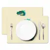 Dinosaurus - Turquoise - Stekels Placemat vinyl groot -zzsfeer2_Kitchenyeah-website