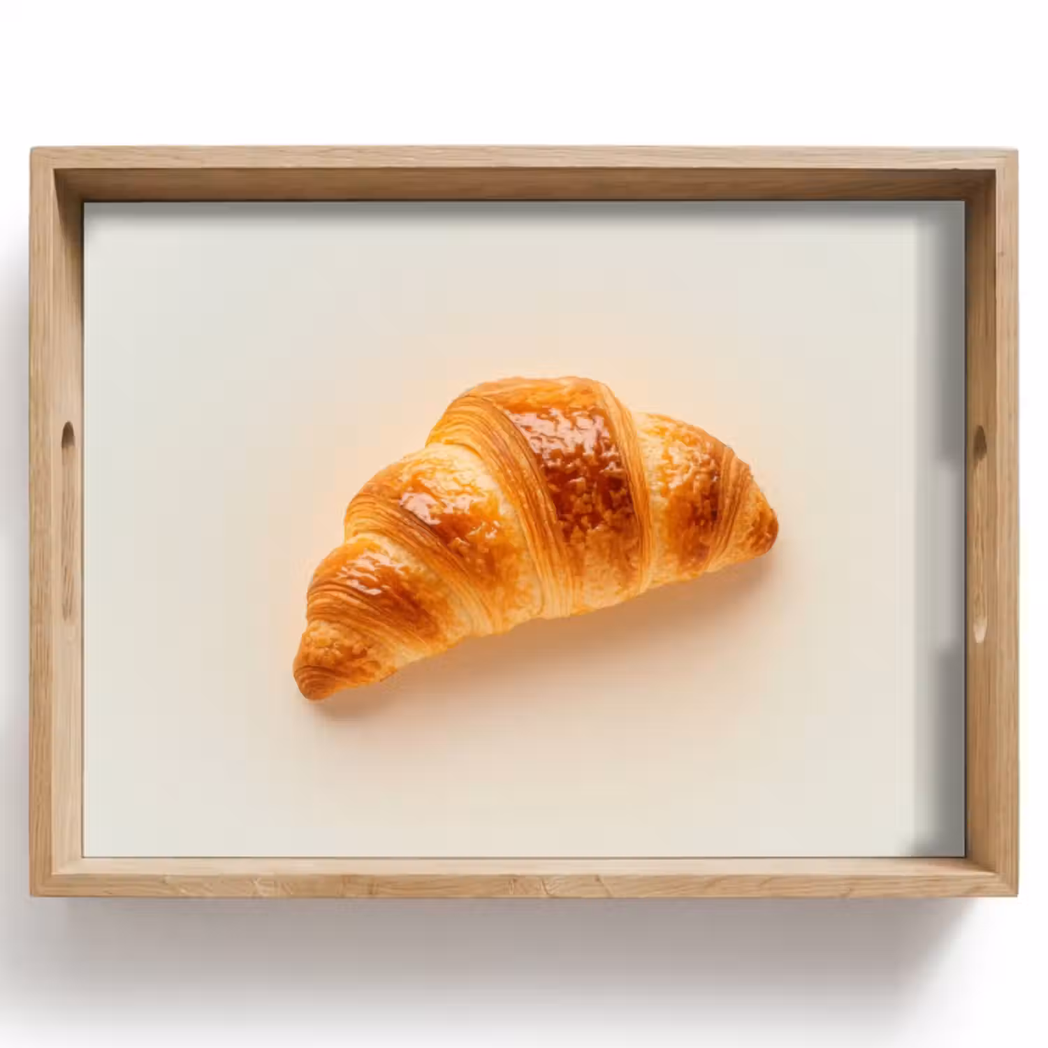 Dienblad - Croissant - Brood - Beige