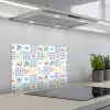 Zee - Sfeer - Mozaïek - Multi keuken achterwand spatscherm klein 900 -3d_schuin