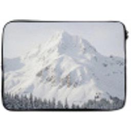 Berg - Sneeuw - Winter - Natuur - Wit laptophoes neopreen klein -zkaufland3dotto