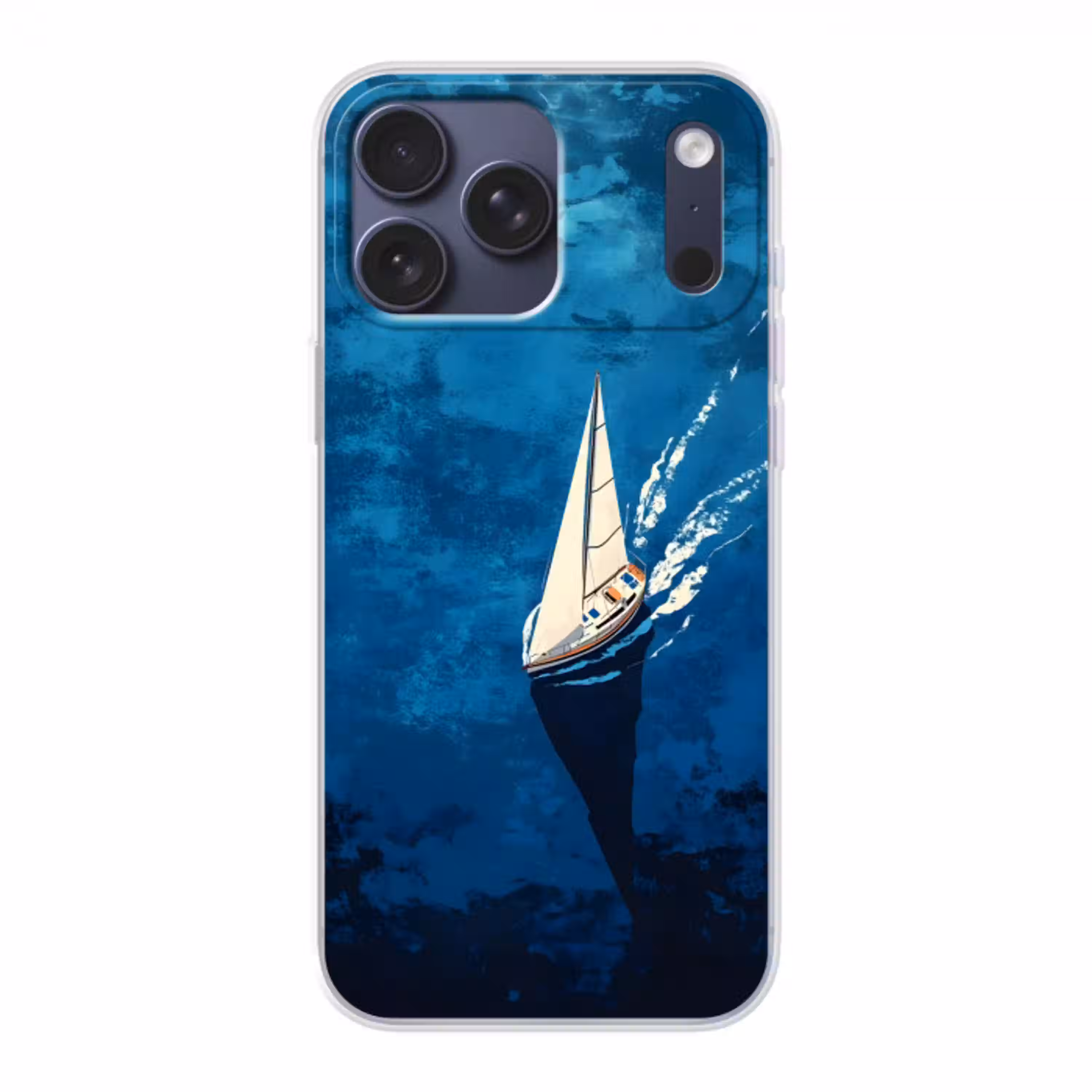 Zeilboot - Water - Abstract - Schaduw Telefoonhoesje iPhone 17 Pro Max klein -3d