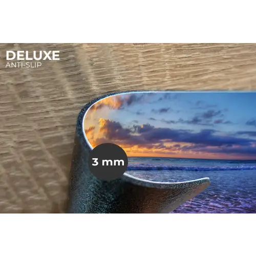 Zee - Strand - Zonsondergang - Wolken - Horizon Placemat vinyl groot -closeup