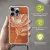 Bloem - Minimalistisch - Wit Hoesje iPhone 16 Pro Max met koord klein -sfeer2_NL
