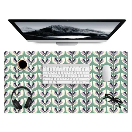 Retro - Modern - Groen Muismat XXL klein 681 -3d