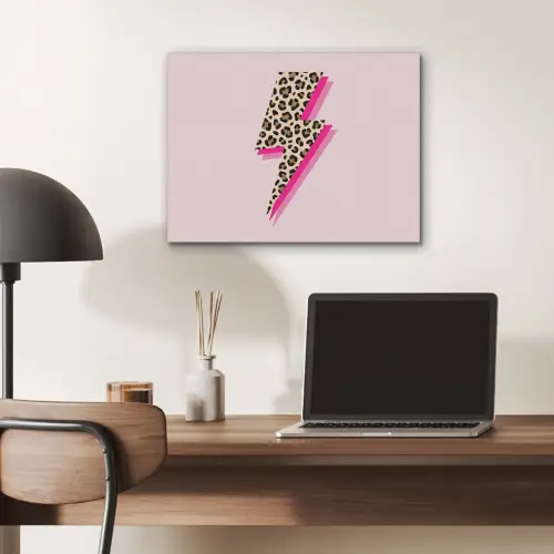 Stippen - Roze - Bliksem PET vilt klein -sfeer5