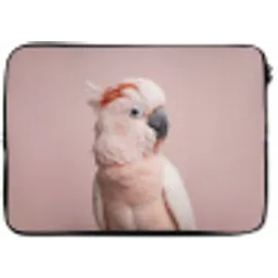 Kaketoe - Portret - Roze laptophoes neopreen klein -zkaufland3dotto