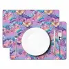 Regenbogen - Bloemen - Kleurrijk - Wolken Placemat vinyl groot -zzsfeer2_Kitchenyeah-website