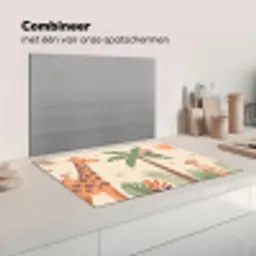 Dieren - Tropisch - Safari - Kleurrijk Inductie beschermer vinyl 3mm klein -wsfeer7_website