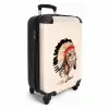 Uil als Indiaan Koffer - NBS - Handbagage middel -productfoto_3d